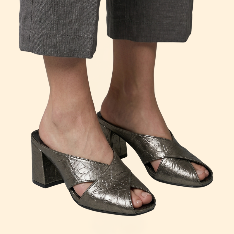 Women’s Strappy Mule with Heels