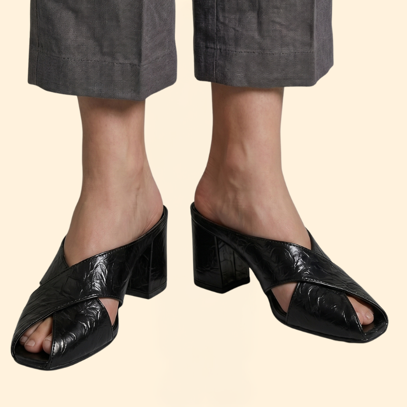 Women’s Strappy Mule with Heels