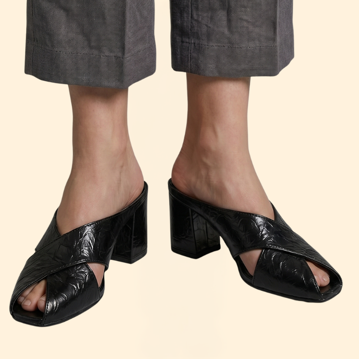 Women’s Strappy Mule with Heels