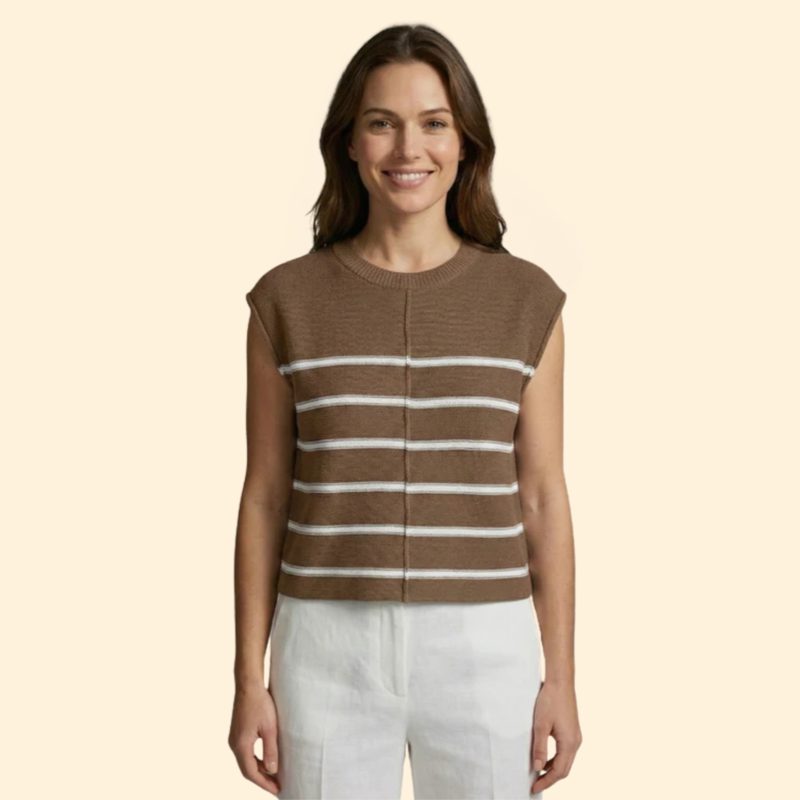 Women’s Knit Top with Crew Neckline