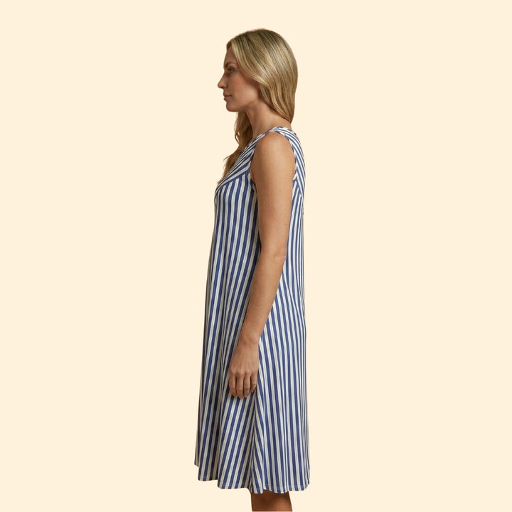 Women's Striped Sleeveless Dress