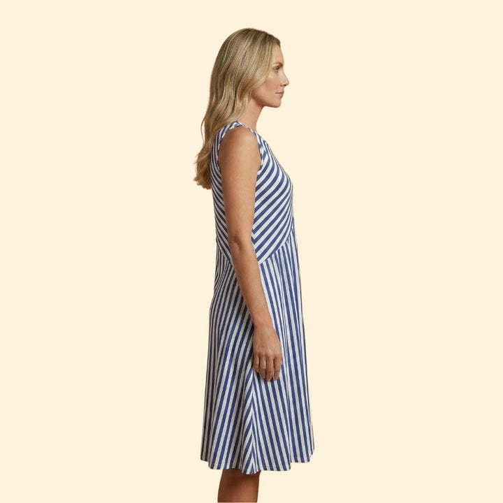 Women's Striped Sleeveless Dress