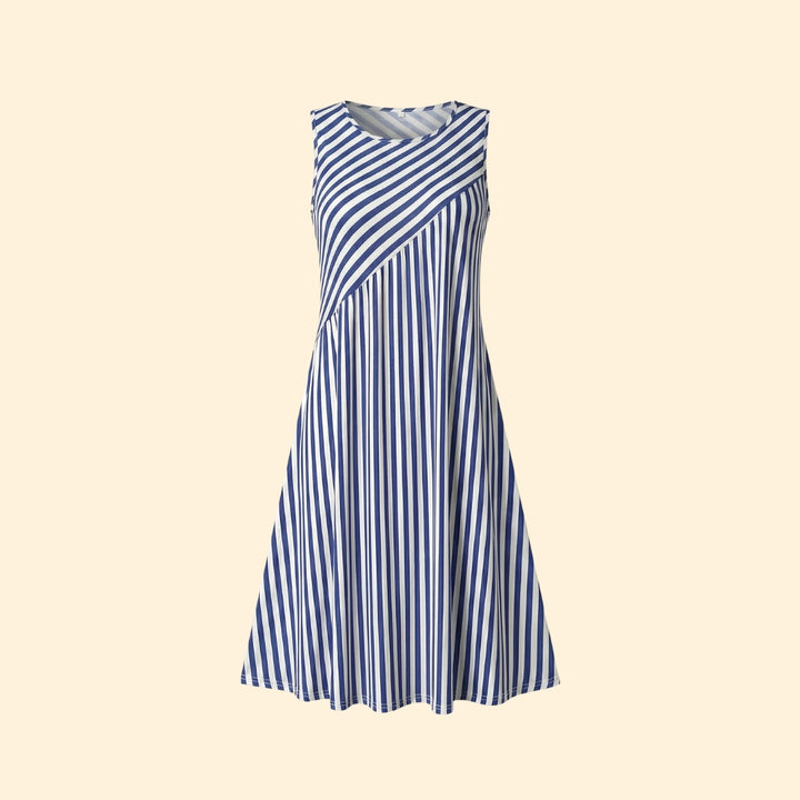 Women's Striped Sleeveless Dress