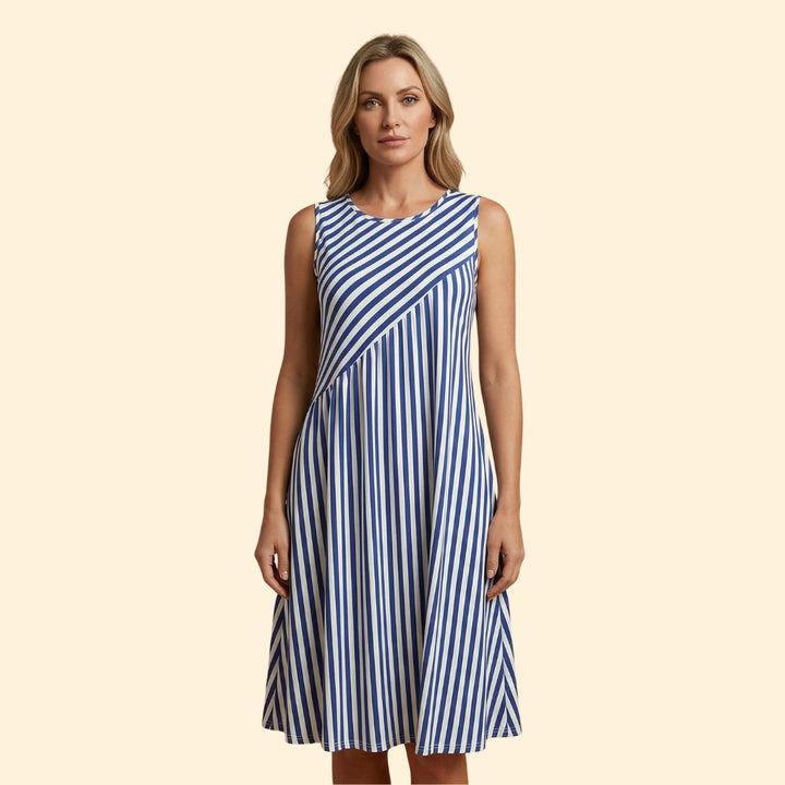 Women's Striped Sleeveless Dress