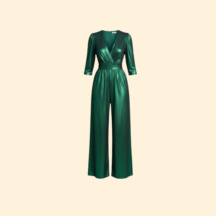Women’s Elegant Jumpsuit with Wide Leg Pants