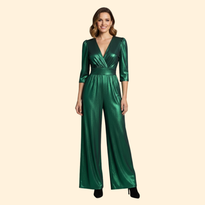 Women’s Elegant Jumpsuit with Wide Leg Pants