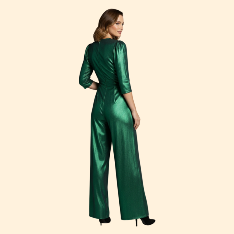 Women’s Elegant Jumpsuit with Wide Leg Pants
