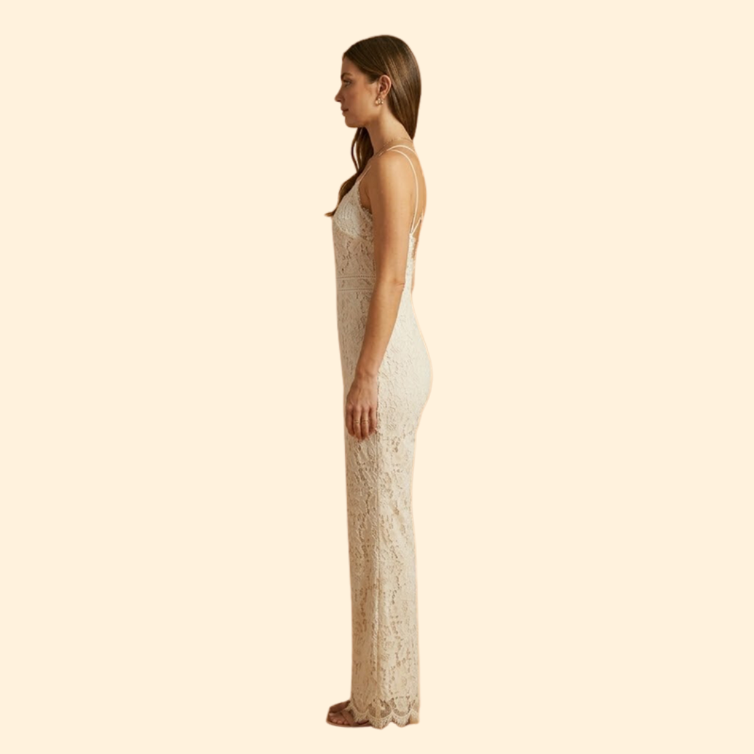 Women’s Stylish Jumpsuit with Lace Back Detail