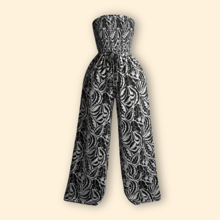 Women’s Stylish Jumpsuit with Strapless Design