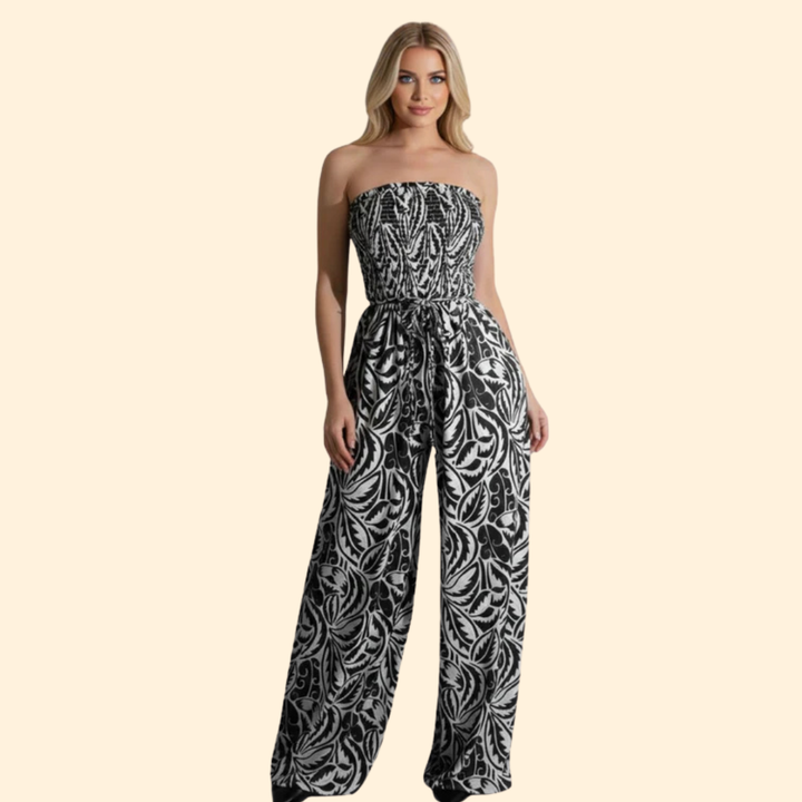 Women’s Stylish Jumpsuit with Strapless Design