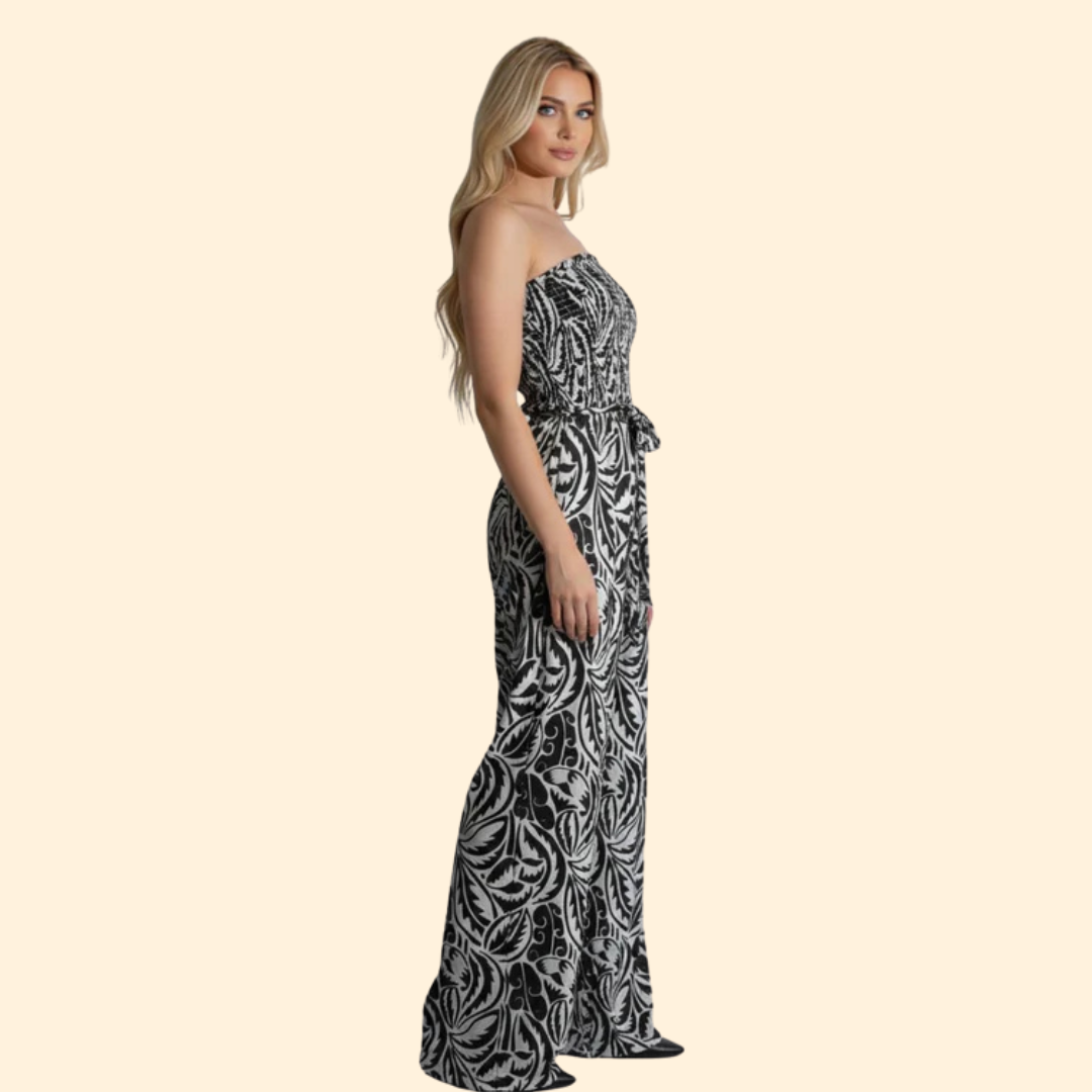 Women’s Stylish Jumpsuit with Strapless Design