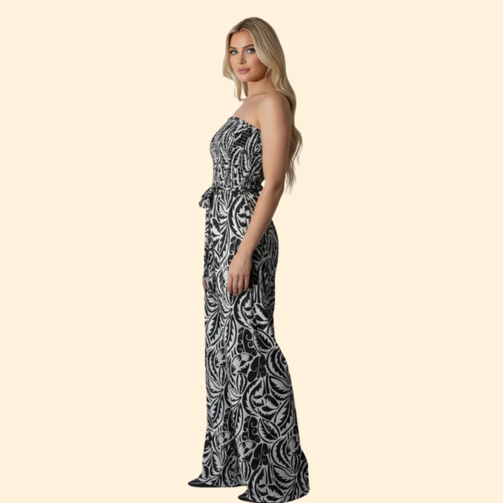 Women’s Stylish Jumpsuit with Strapless Design