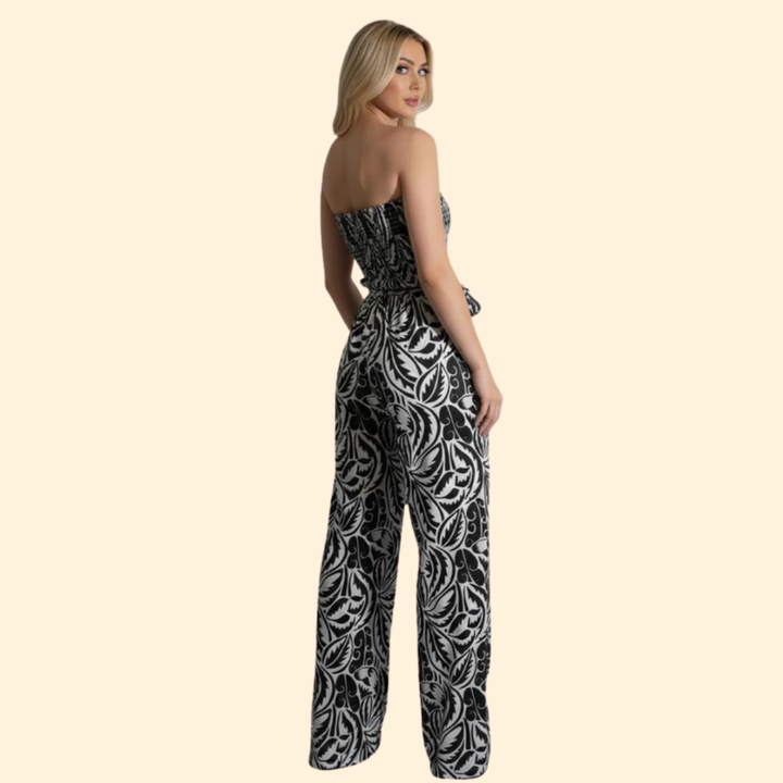 Women’s Stylish Jumpsuit with Strapless Design