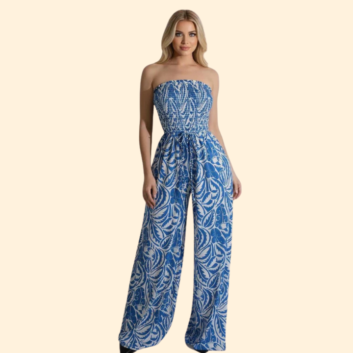 Women’s Stylish Jumpsuit with Strapless Design