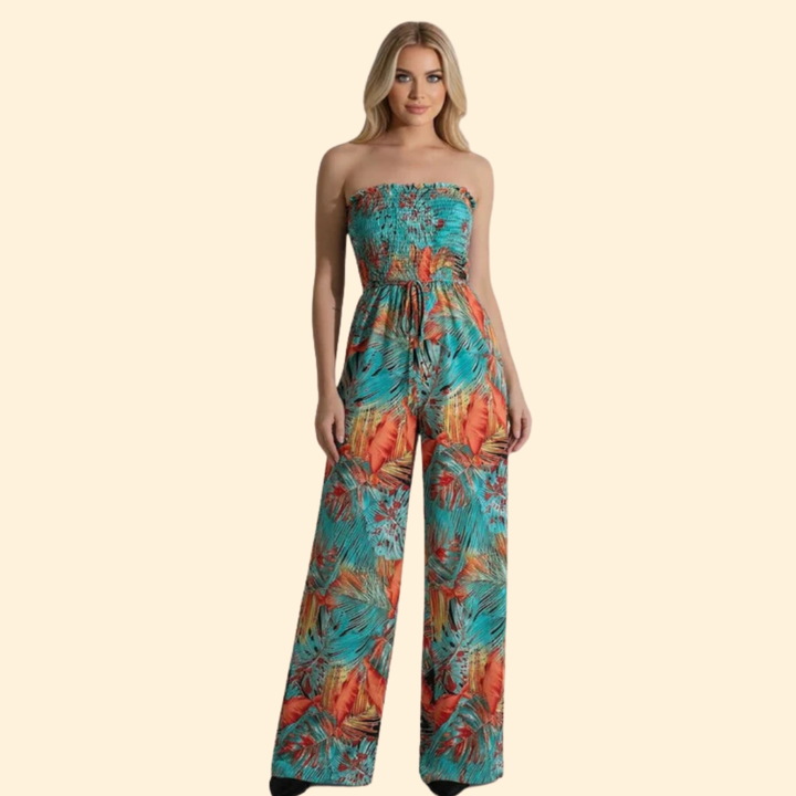 Women’s Stylish Jumpsuit with Strapless Design