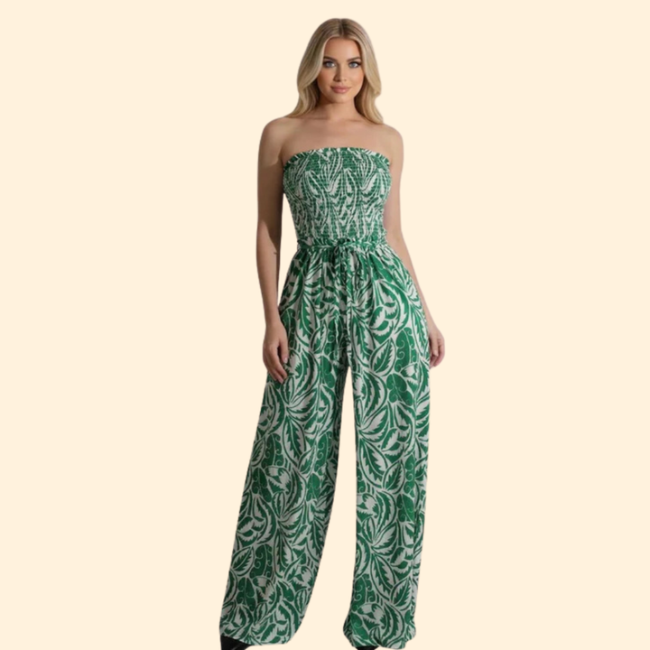 Women’s Stylish Jumpsuit with Strapless Design