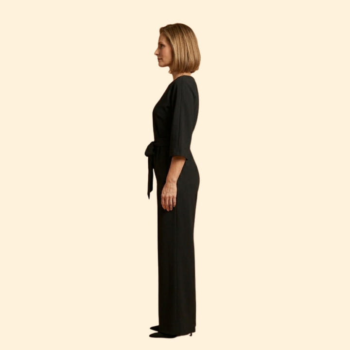 Women’s Chic Jumpsuit with Belted Design