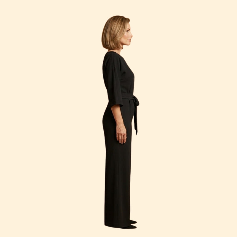 Women’s Chic Jumpsuit with Belted Design