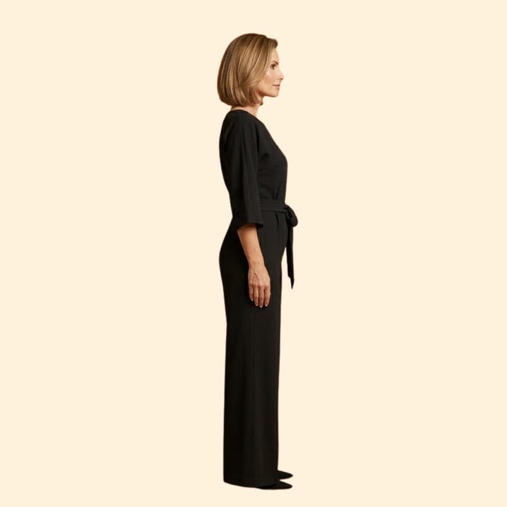 Women’s Chic Jumpsuit with Belted Design