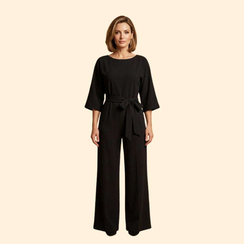 Women’s Chic Jumpsuit with Belted Design
