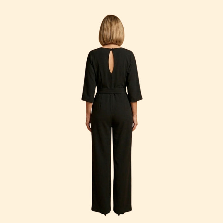 Women’s Chic Jumpsuit with Belted Design