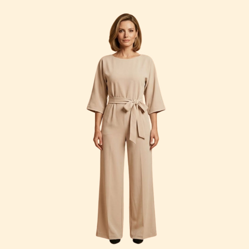 Women’s Chic Jumpsuit with Belted Design
