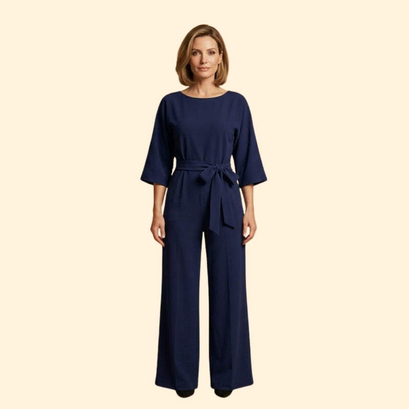 Women’s Chic Jumpsuit with Belted Design