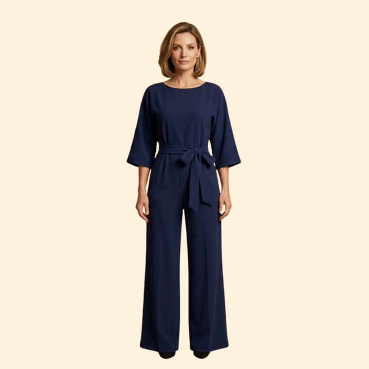 Women’s Chic Jumpsuit with Belted Design