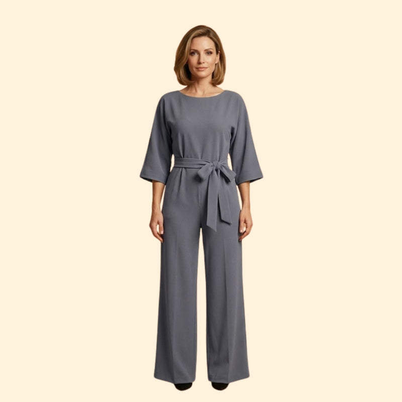 Women’s Chic Jumpsuit with Belted Design