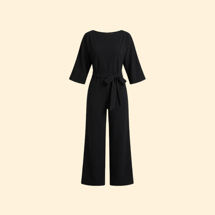 Women’s Chic Jumpsuit with Belted Design