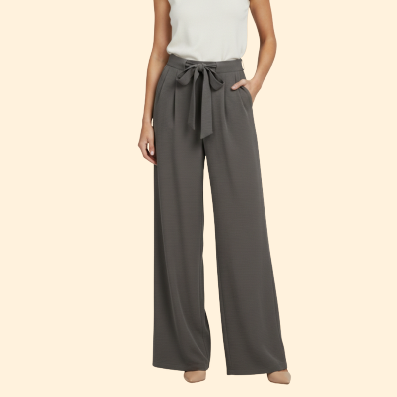 Women’s Loose Fit Pants with Front Pleats