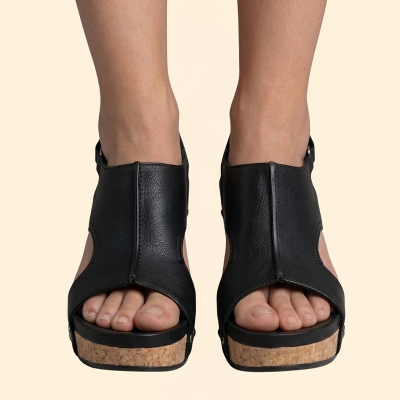 Women's Suede Wedge Sandals