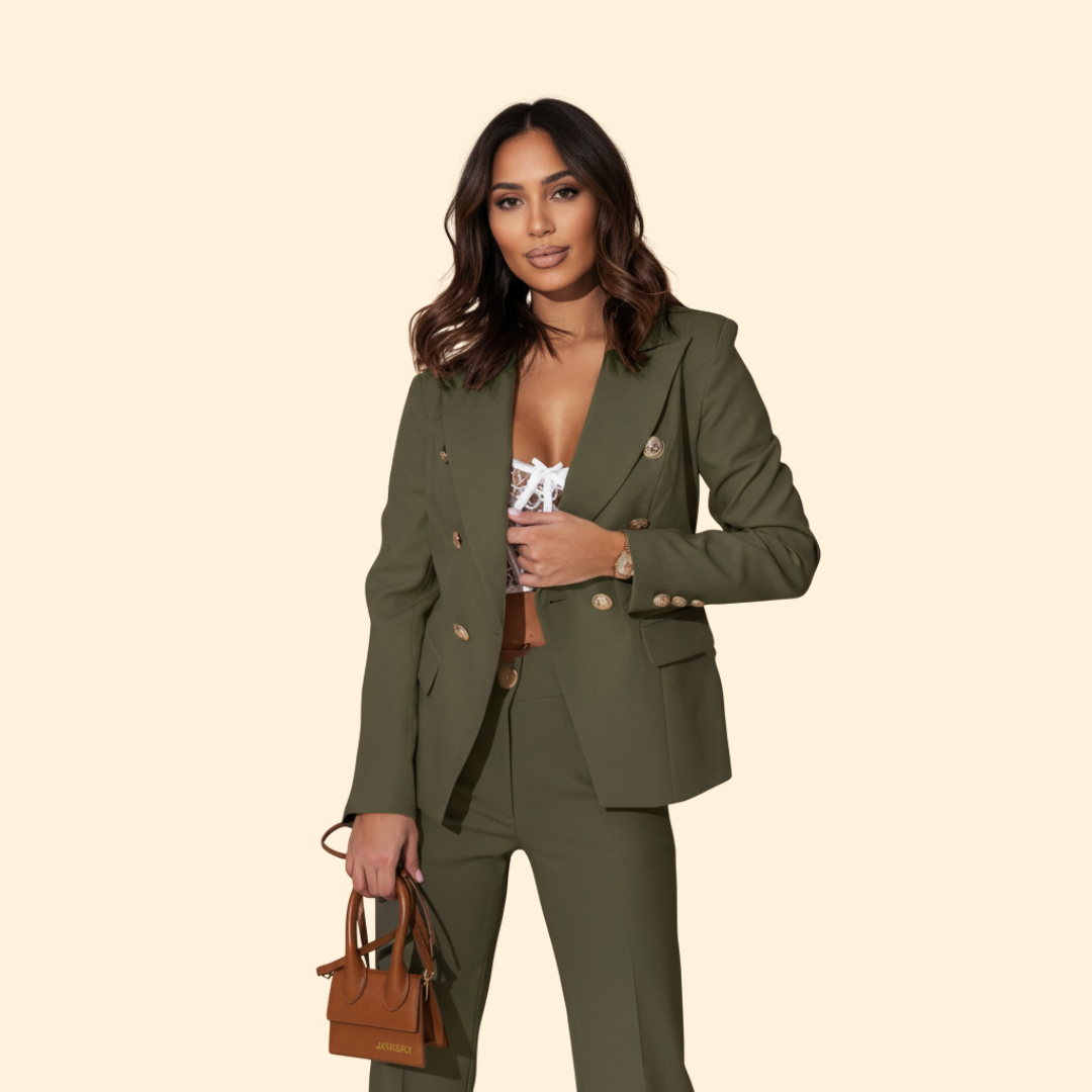 Women’s Suit Set with Tailored Blazer
