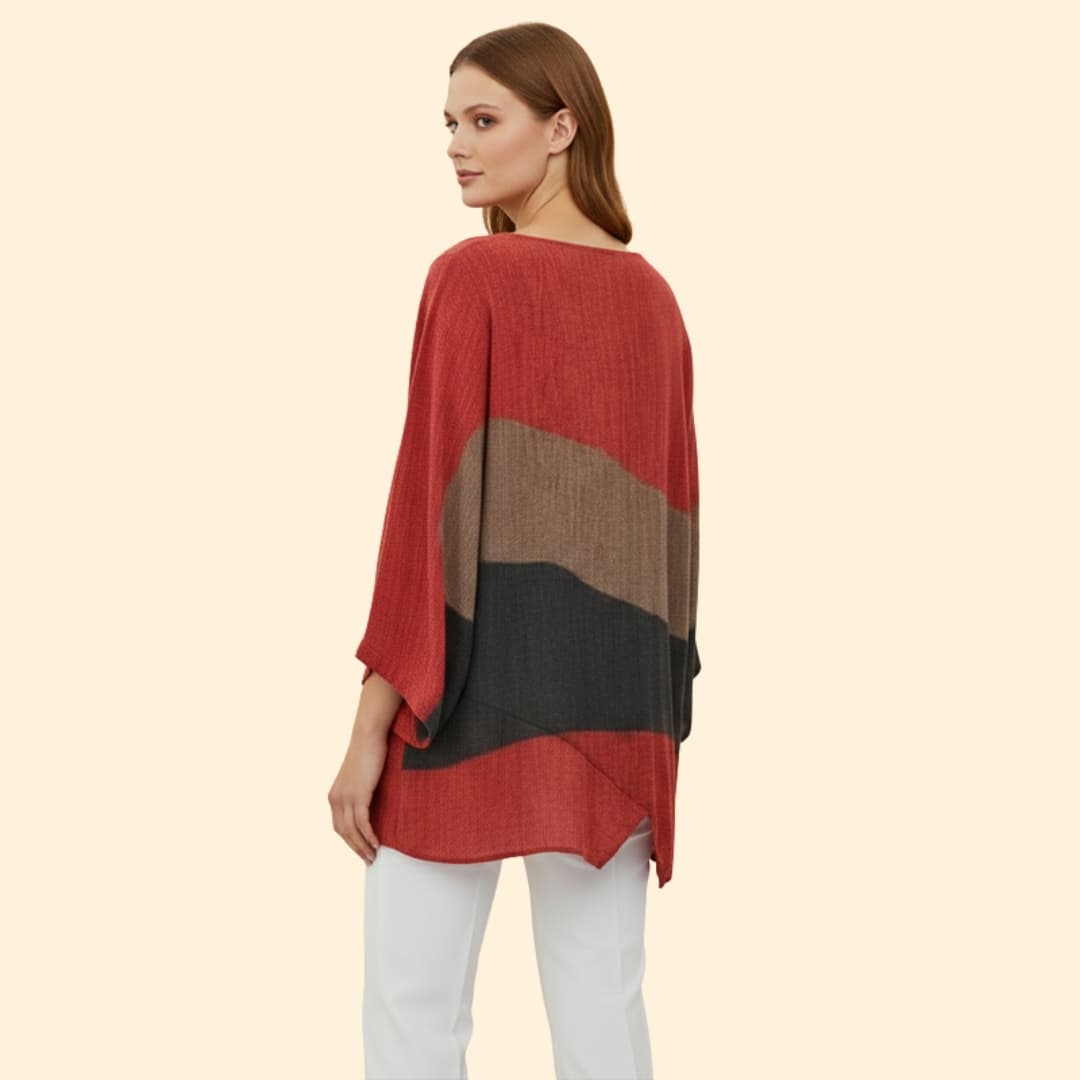 Women’s Summer Blouse with V-Neck