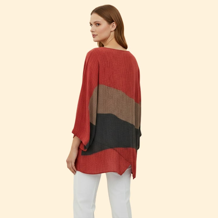 Women’s Summer Blouse with V-Neck