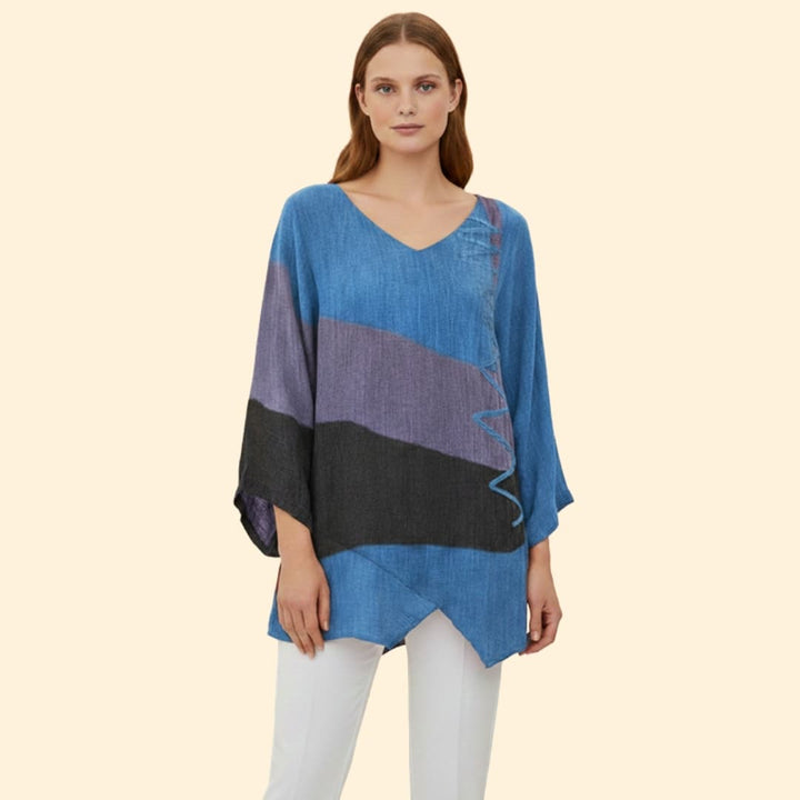 Women’s Summer Blouse with V-Neck