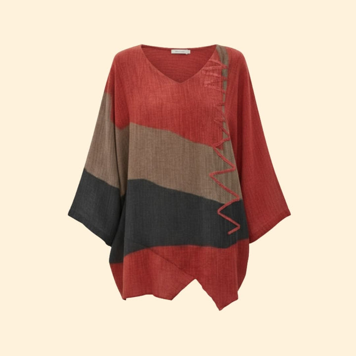 Women’s Summer Blouse with V-Neck