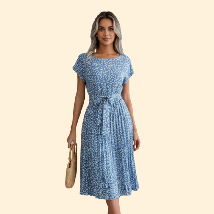 Women’s Summer Dress with Tied Waist