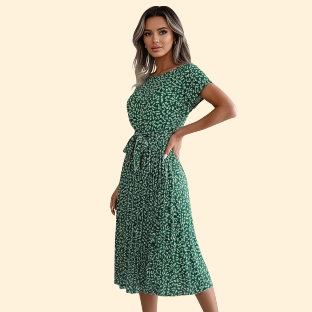 Women’s Summer Dress with Tied Waist