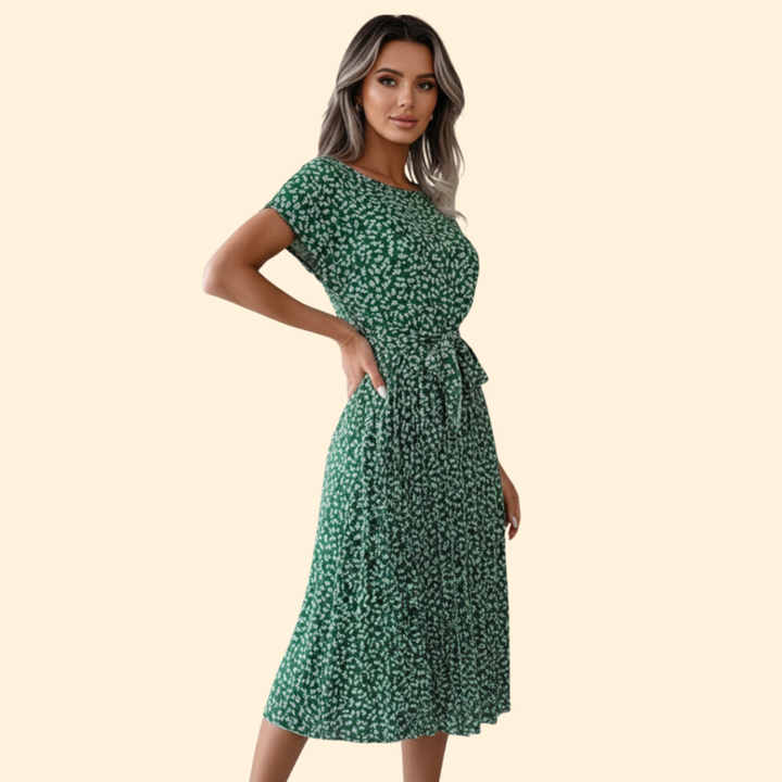 Women’s Summer Dress with Tied Waist