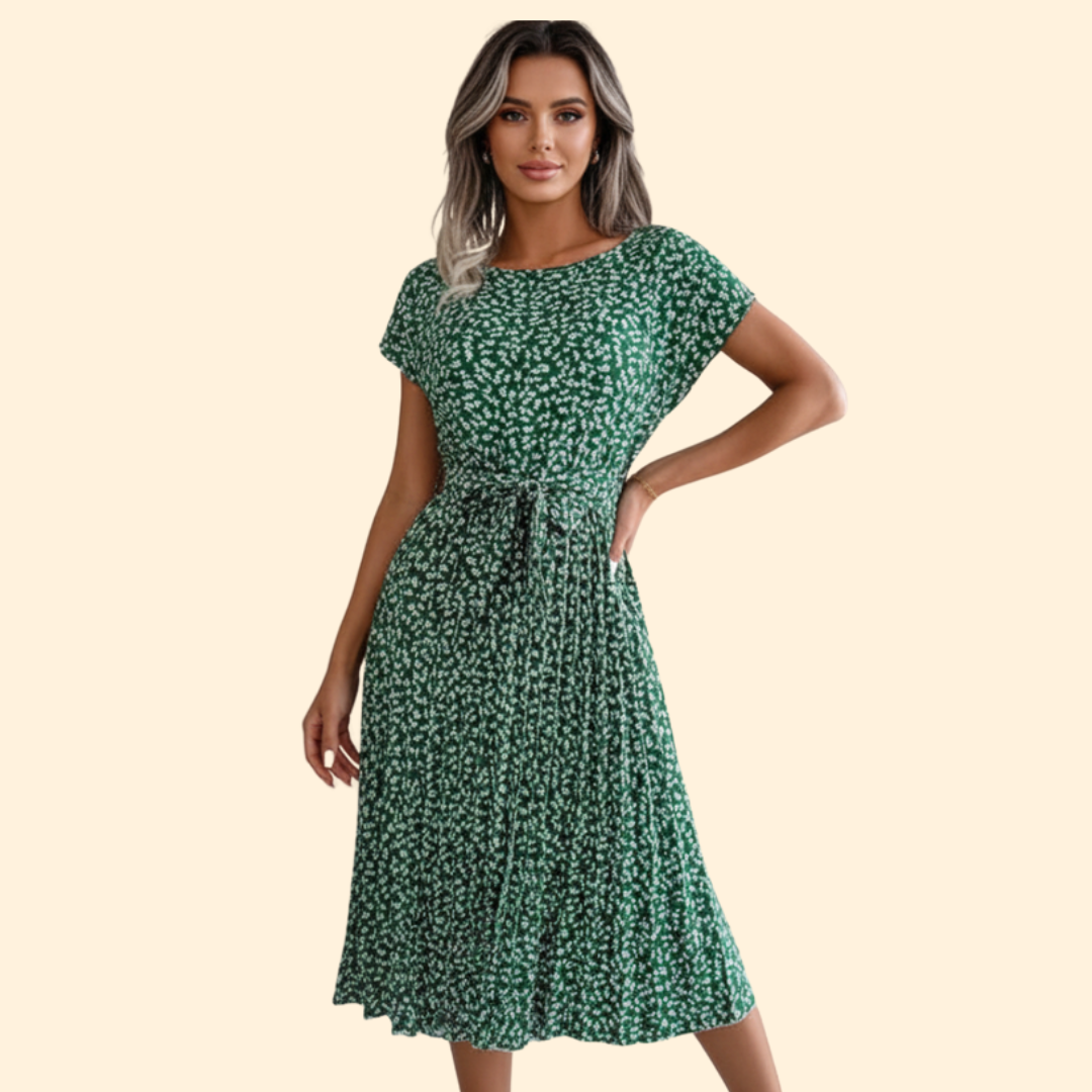 Women’s Summer Dress with Tied Waist
