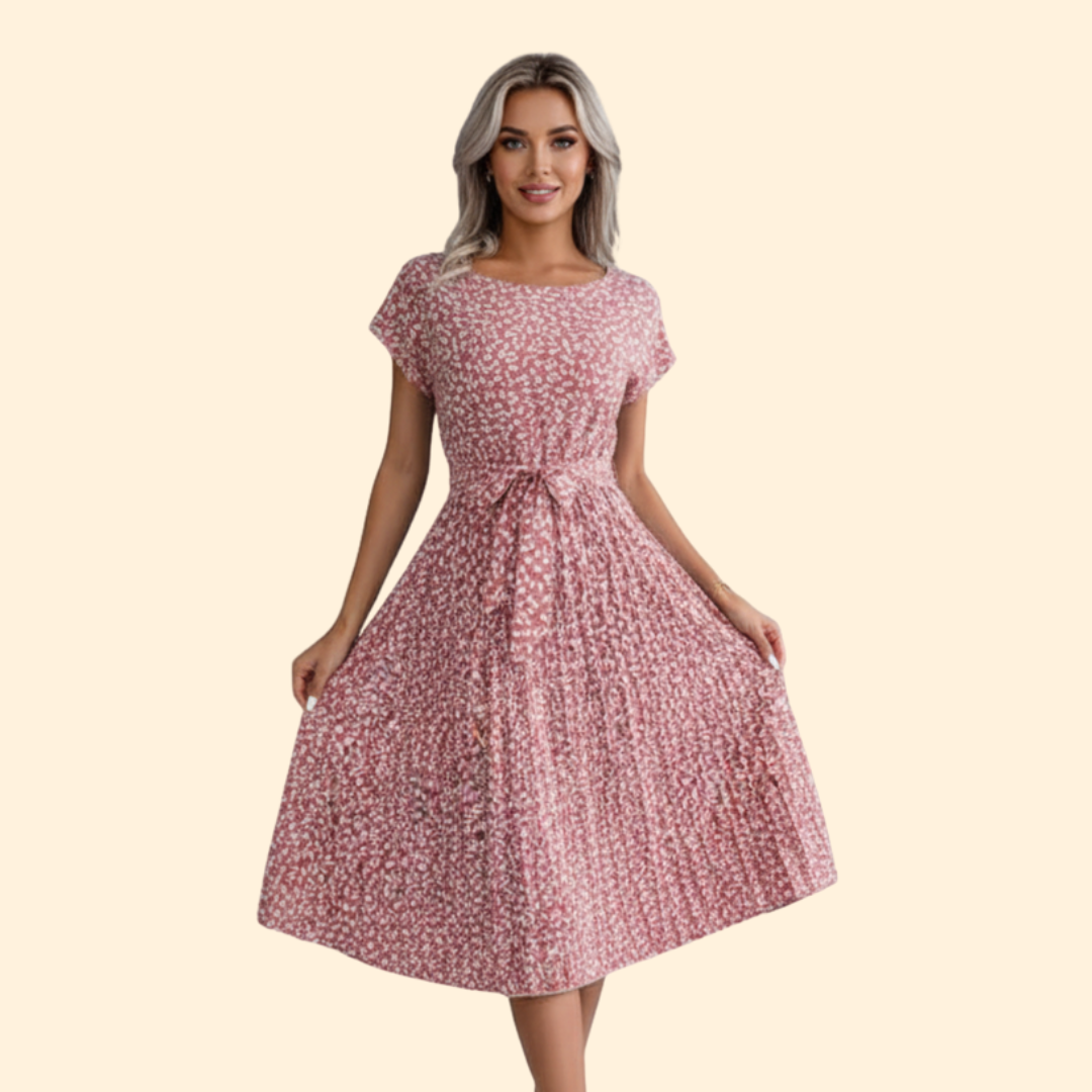 Women’s Summer Dress with Tied Waist