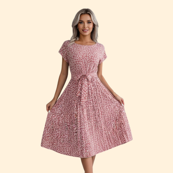 Women’s Summer Dress with Tied Waist