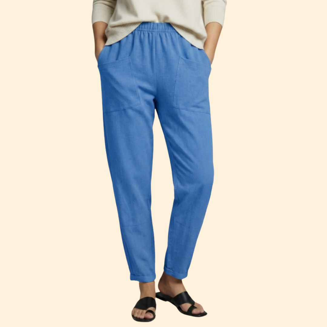 Women’s Summer Pants with Stretch Waistband