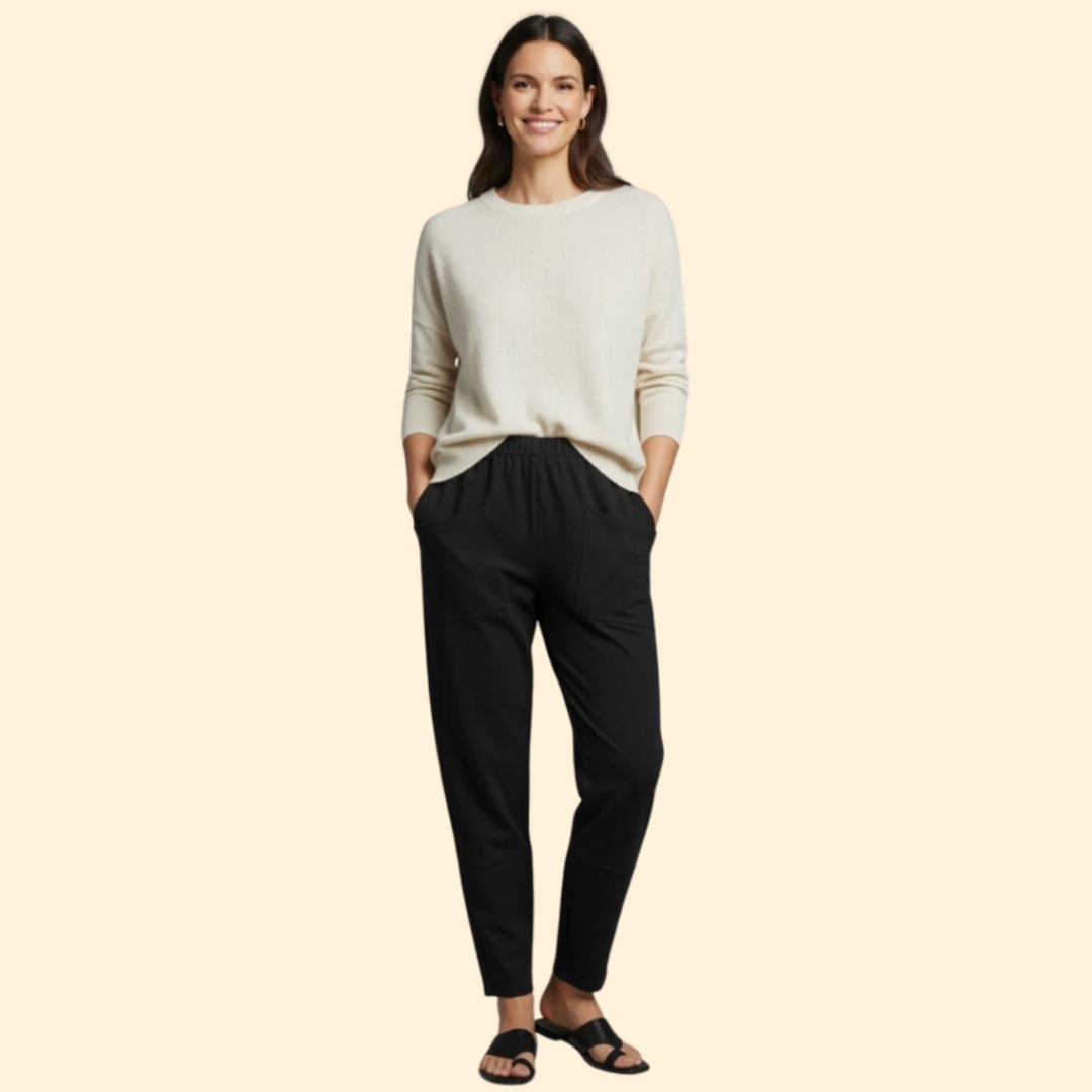 Women’s Summer Pants with Stretch Waistband