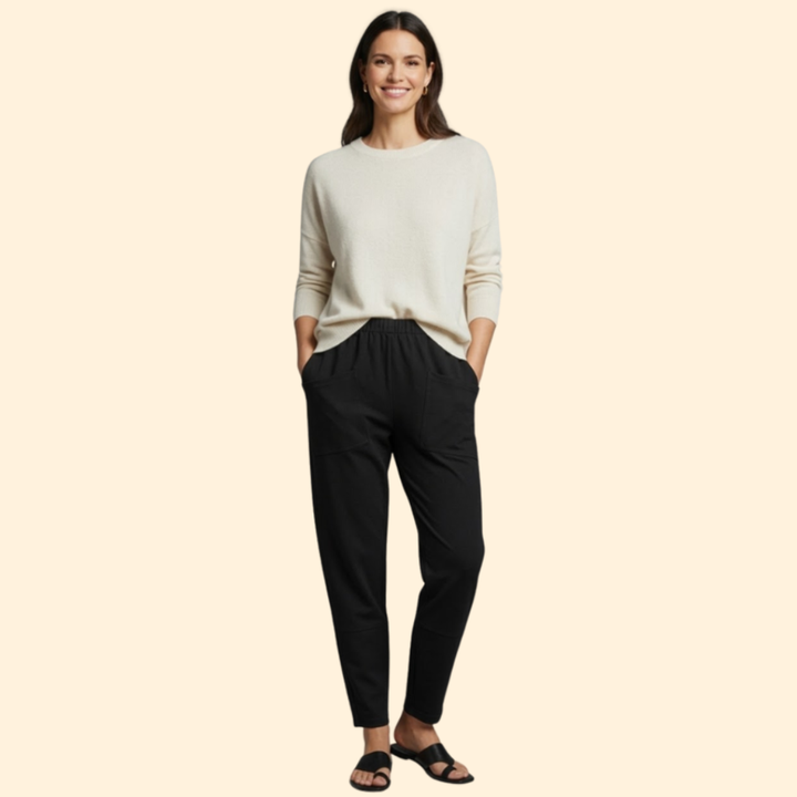 Women’s Summer Pants with Stretch Waistband