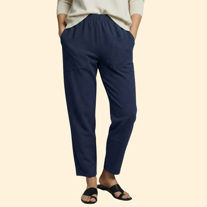 Women’s Summer Pants with Stretch Waistband