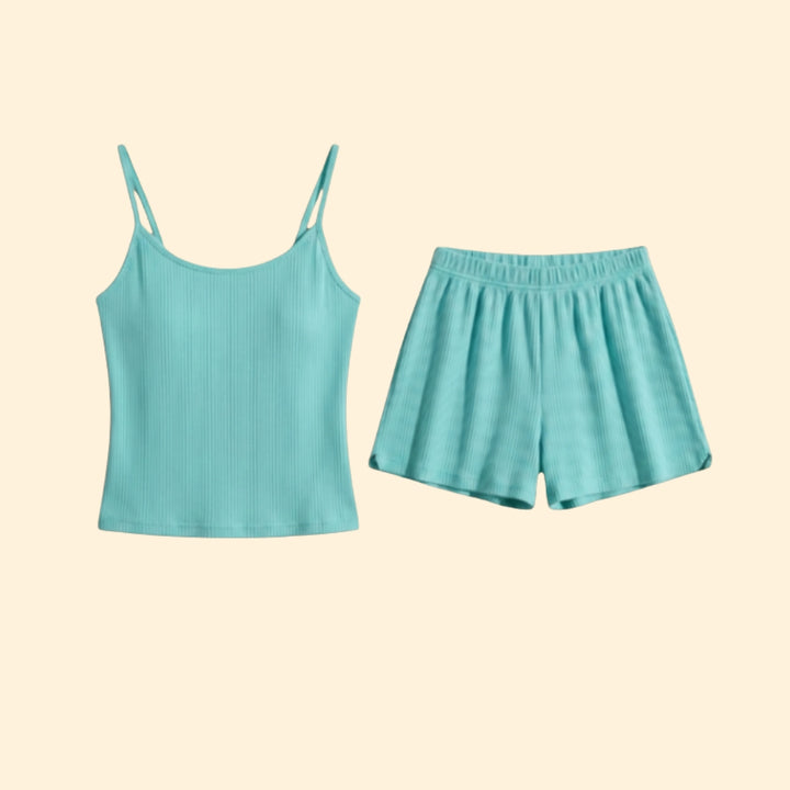 Women’s Summer Set with Elastic Waist Shorts