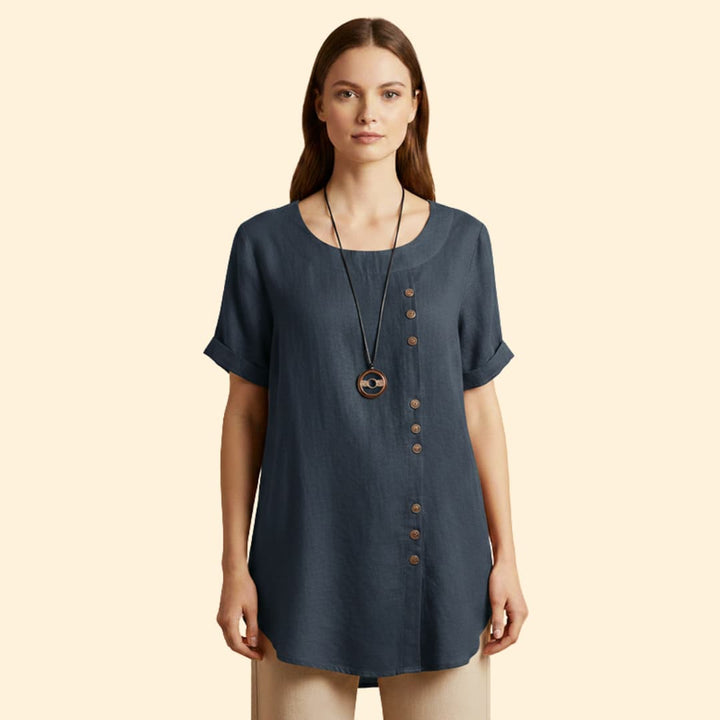 Women's Summer Shirt with Button Details