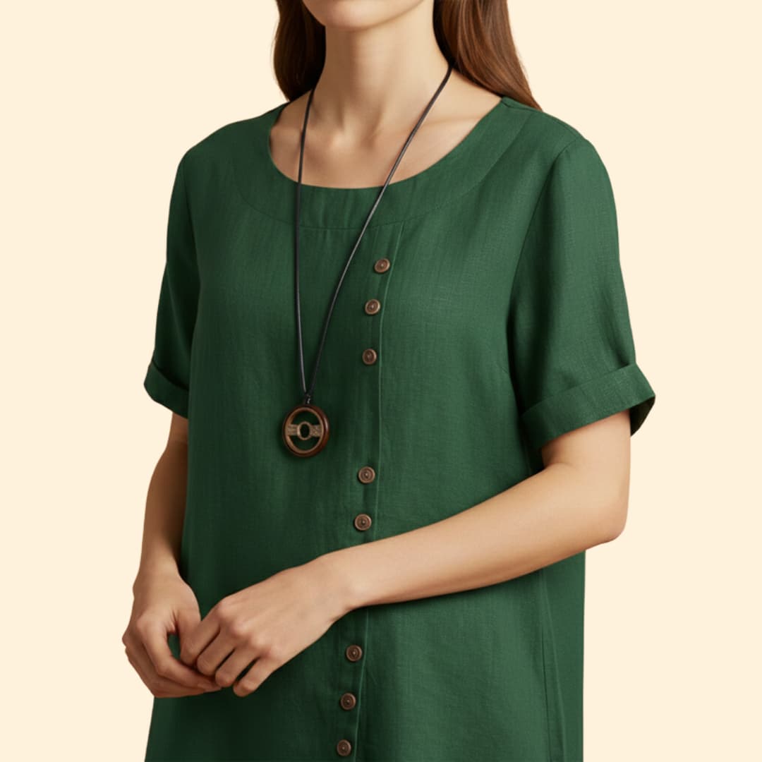 Women's Summer Shirt with Button Details